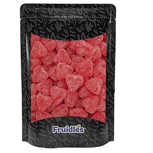 Cherry Hearts Jelly deliciosos caramelos de gomita divertidos y festivos recuerdo de fiesta media libra