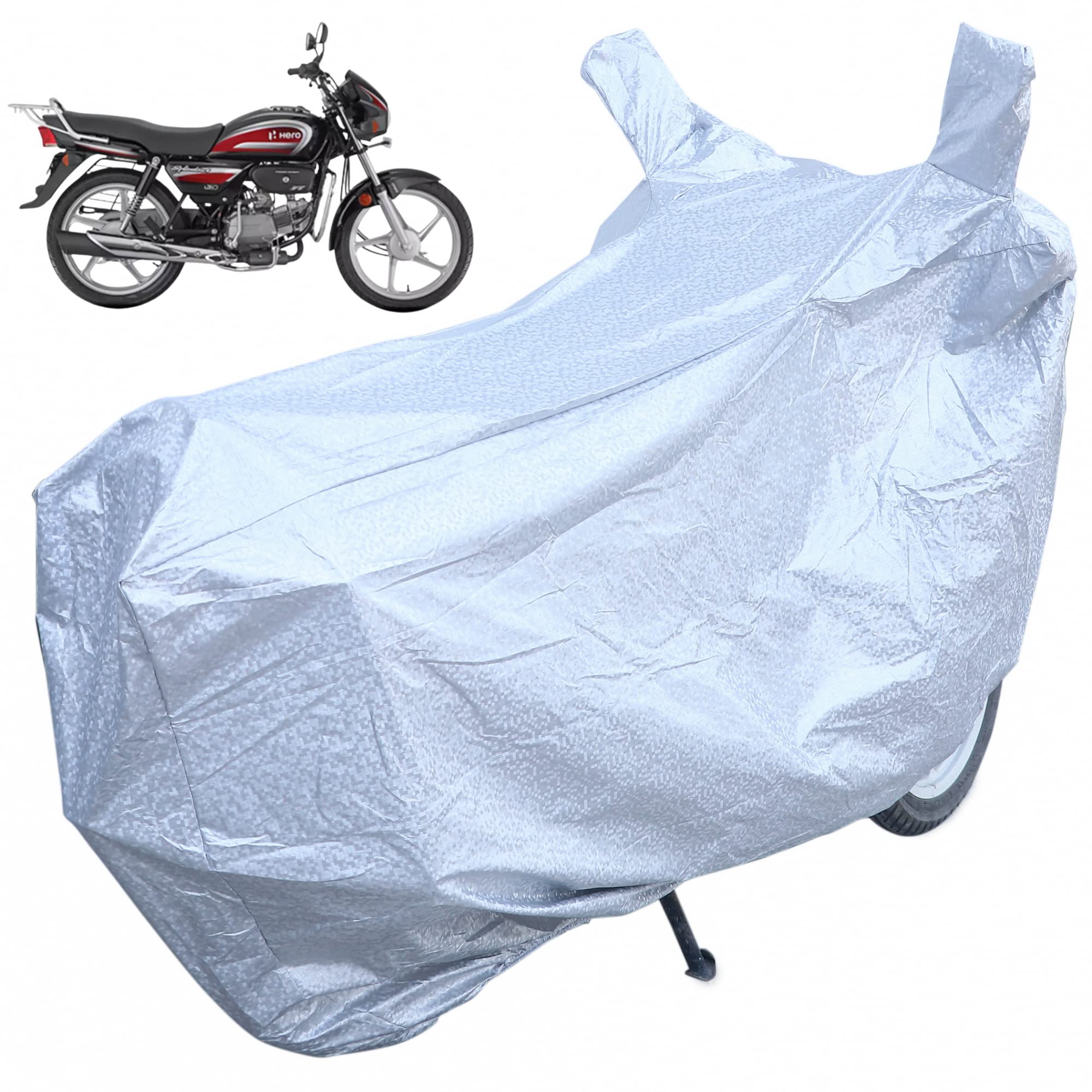 See full amazon price history chart for Autofact Universal Waterproof Bike Cover Compatible with All Bike Models Upto Length 2040 mm | Mirror Pockets | Windproof Design | Full Length Body Cover| UV Protection |Metallic Silver Color Autofact Universal Waterproof Bike Cover Compatible with All Bike Models Upto Length 2040 mm | Mirror Pockets | Windproof Design | Full Length Body Cover| UV Protection |Metallic Silver Color (B09XV2GRDW) Amazon Price History, Amazon Price Tracker