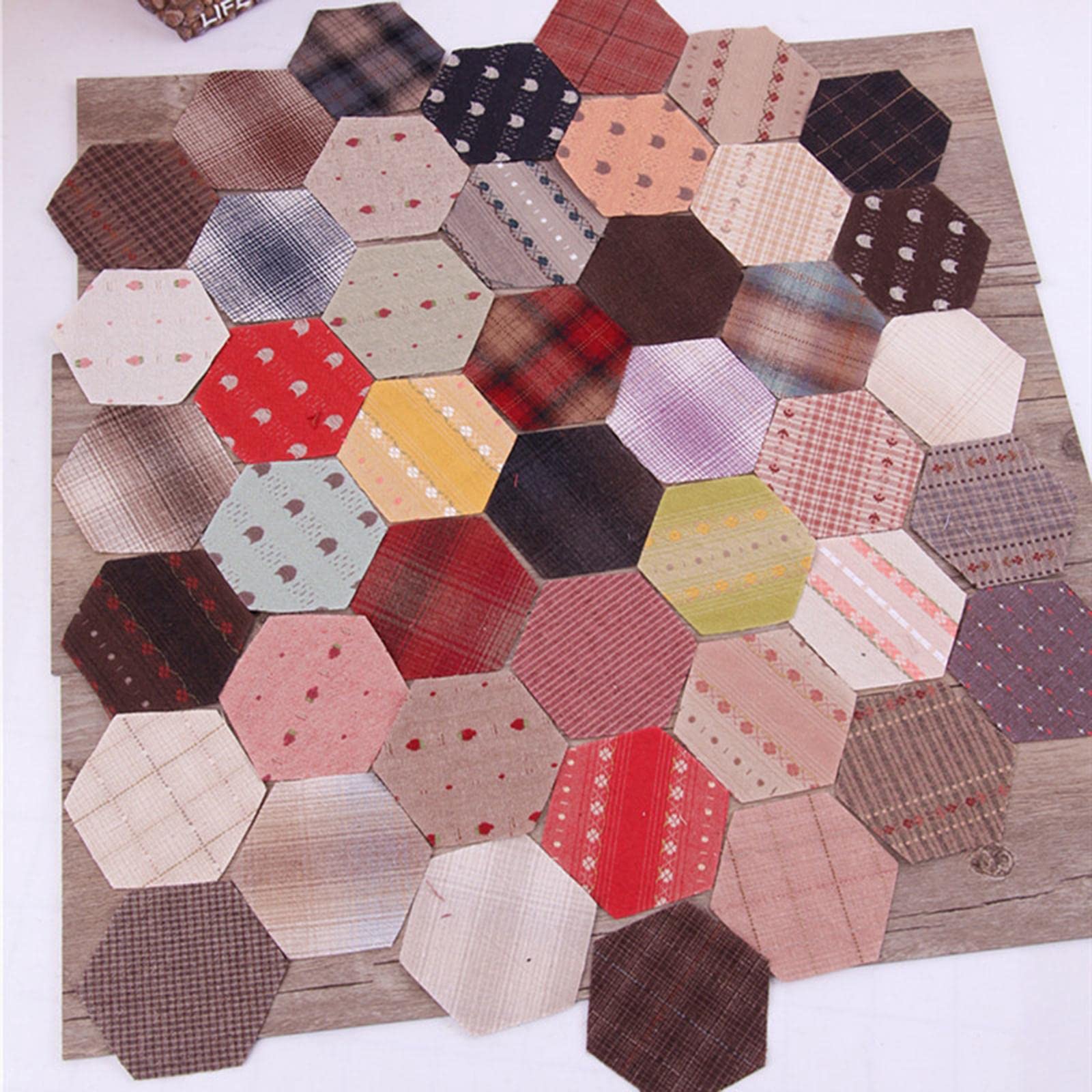 Buy Kush 300Pcs Sew Easy Mini Patchwork Quilting Templates 6 Shapes