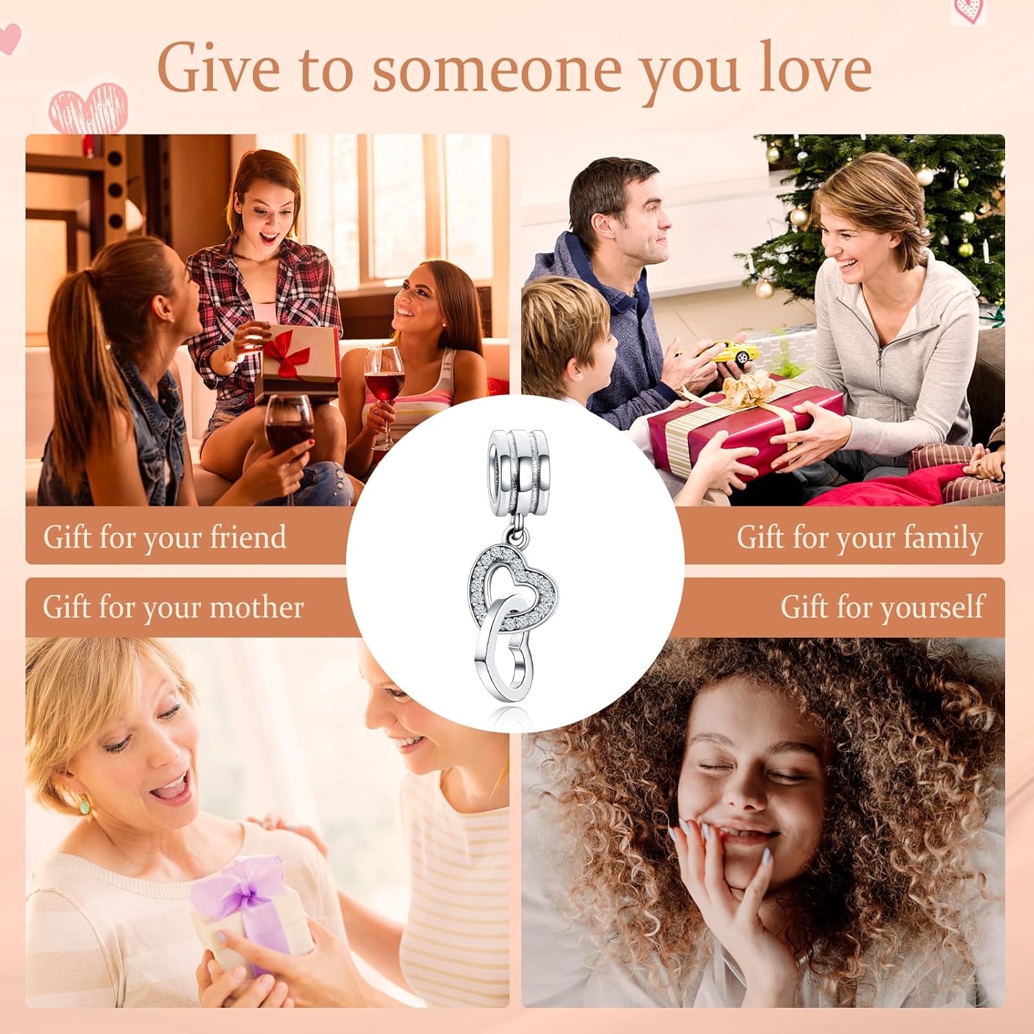 Annmors Charms for Bracelets Family Animal Safety Chains Nature Dangle for Women Bracelets & Necklace Pendant - Image 6