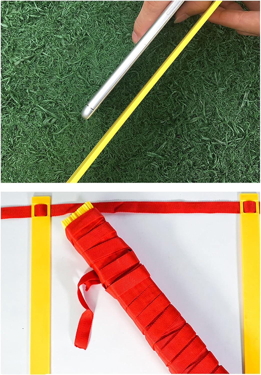 Agility Ladder Multifunctional Training Jump Ladder,Flexibility Fitness Jumping Ladder Footwork Sport Equipment, for Personal Training(Size:6M)