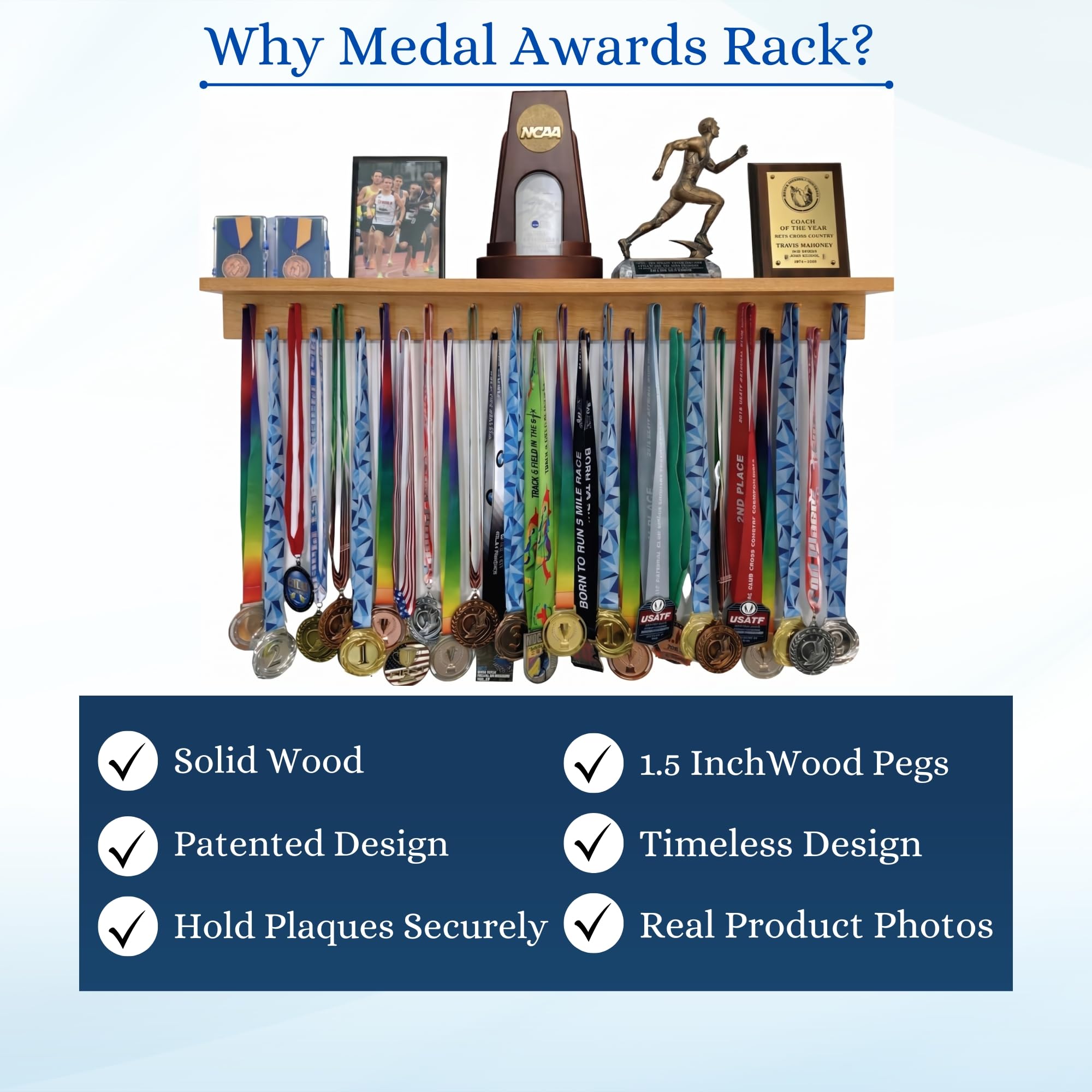 Premier 3 Ft Premio Medalla rack de pantalla y estante de trofeo