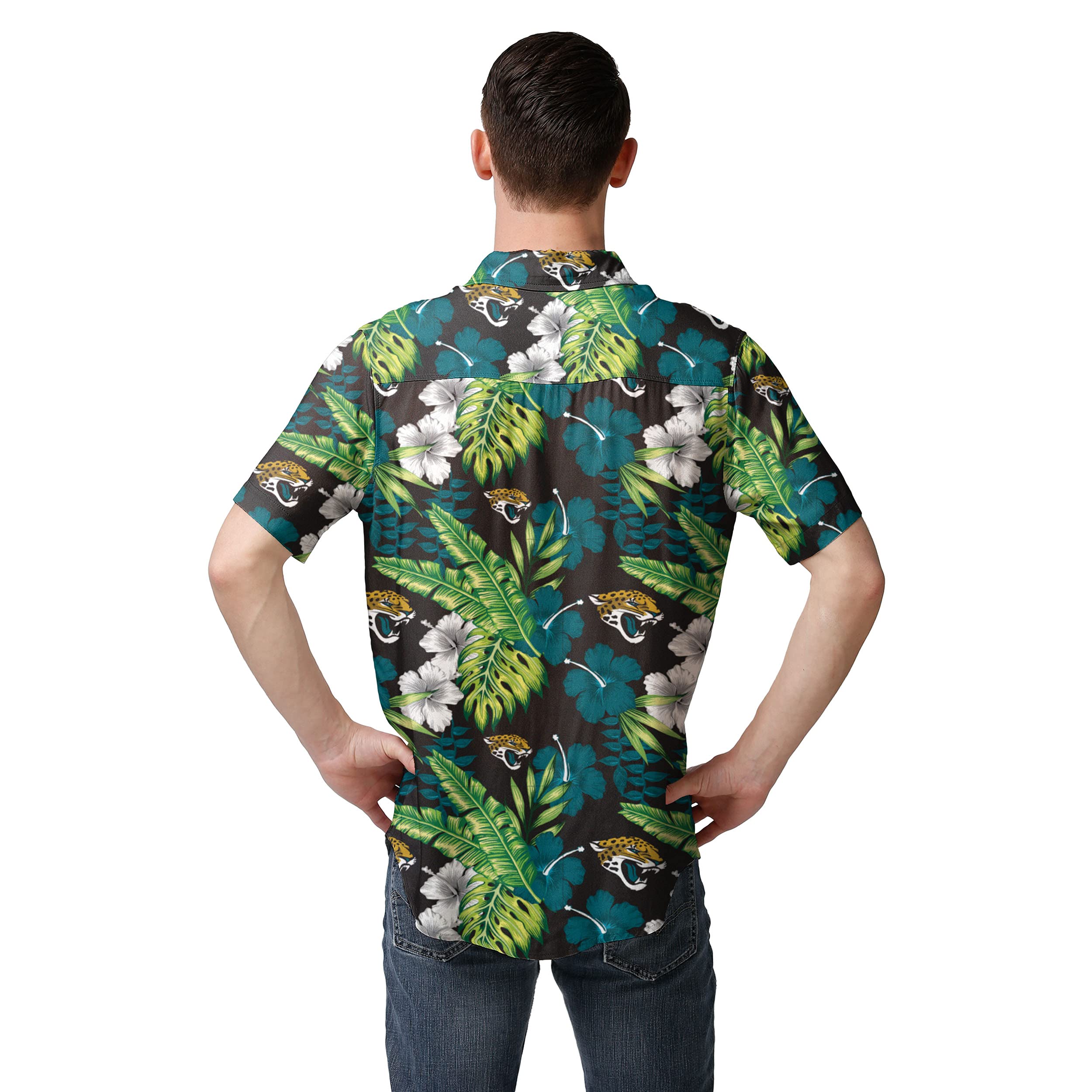 foco NFL Mens Floral Button Up Shirt - XXXL