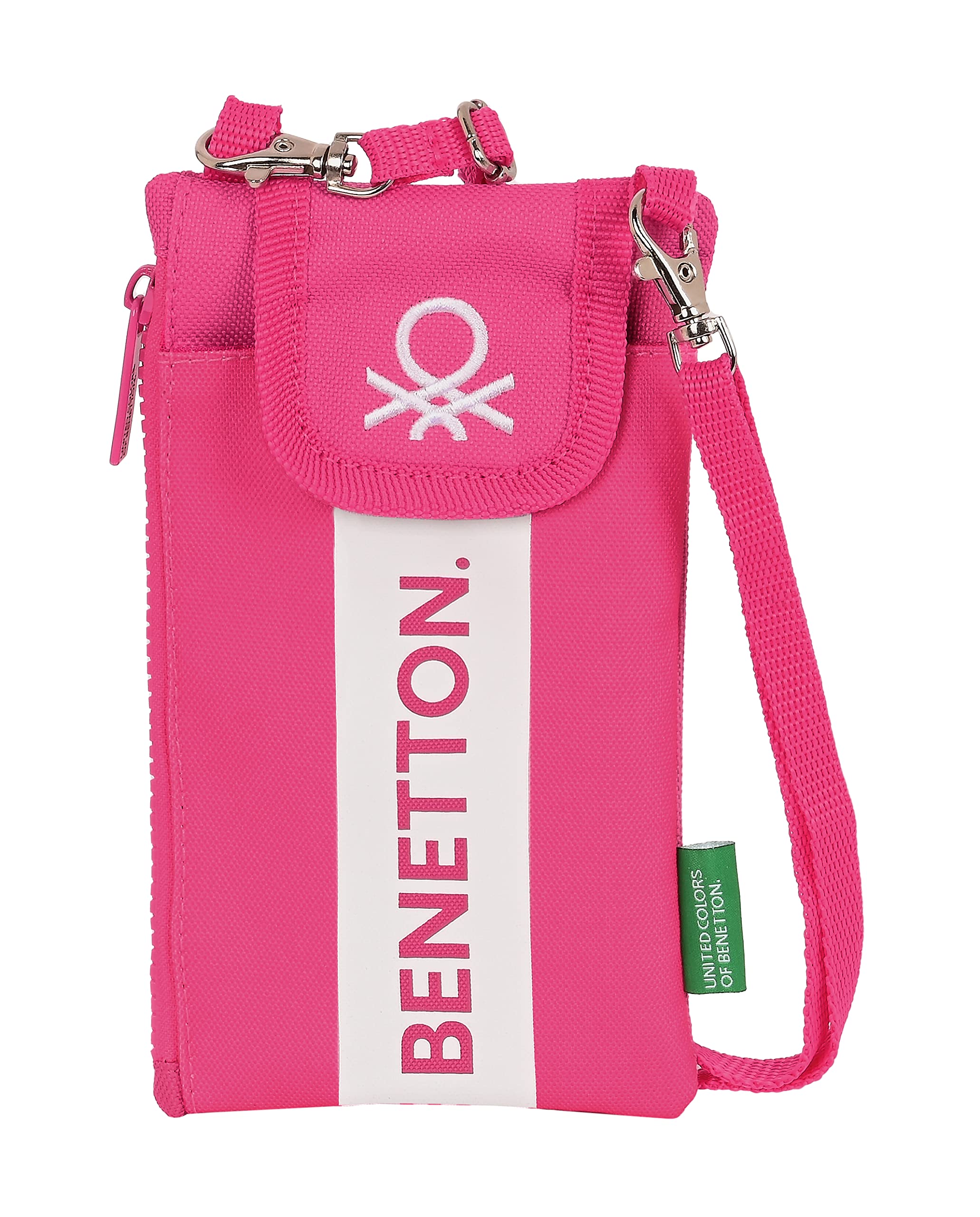 SAFTA Benetton Raspberry Mobile Wallet, Pink Fuchsia