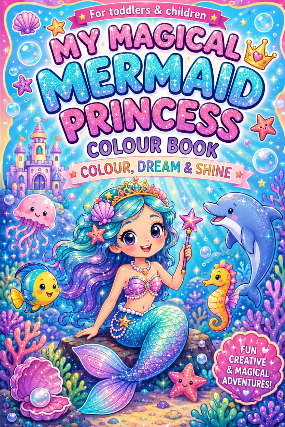 My Magical Mermaid Princess Colour Book: Colour, Dream & Shine