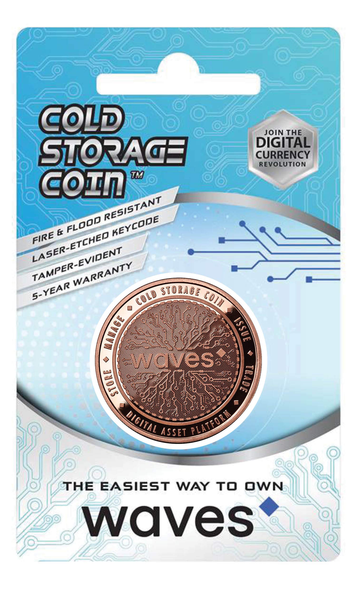 Buy Waves Cold Storage Wallet | 1 Ounce Pure Copper | Securely Store &  Encrypt Crypto at Amazon.in