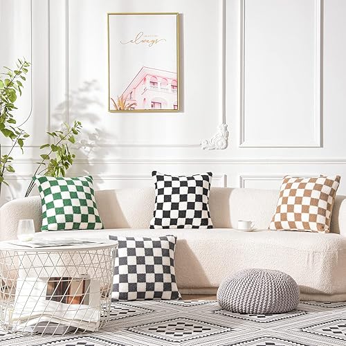 Miniatura 2 de WACOMECO Fundas de almohada decorativas  Fundas de cojín suaves de piel sintética Sherpa para sofá, dormitorio, sala de estar, automóvil, 16 x 16