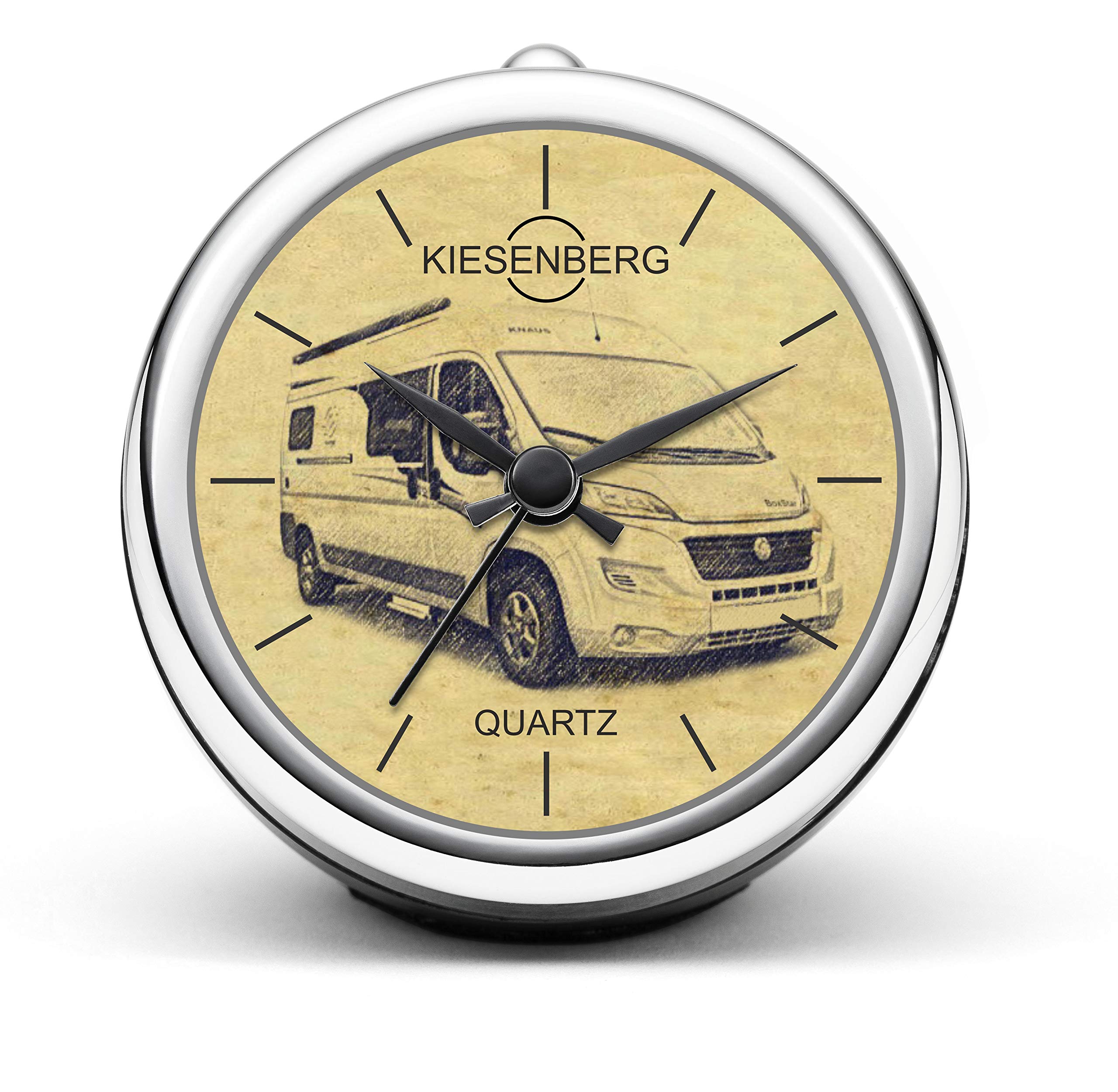 KIESENBERG Design Table Clock Gifts for Knaus Boxstar 600 Camper Fan Watch T-6579