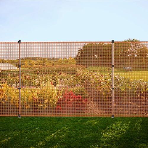 Miniatura 7 de E&K La pantalla de valla para exteriores incluye postes de valla para jardín de verduras, patio trasero, pollo, patio, malla de malla de seguridad