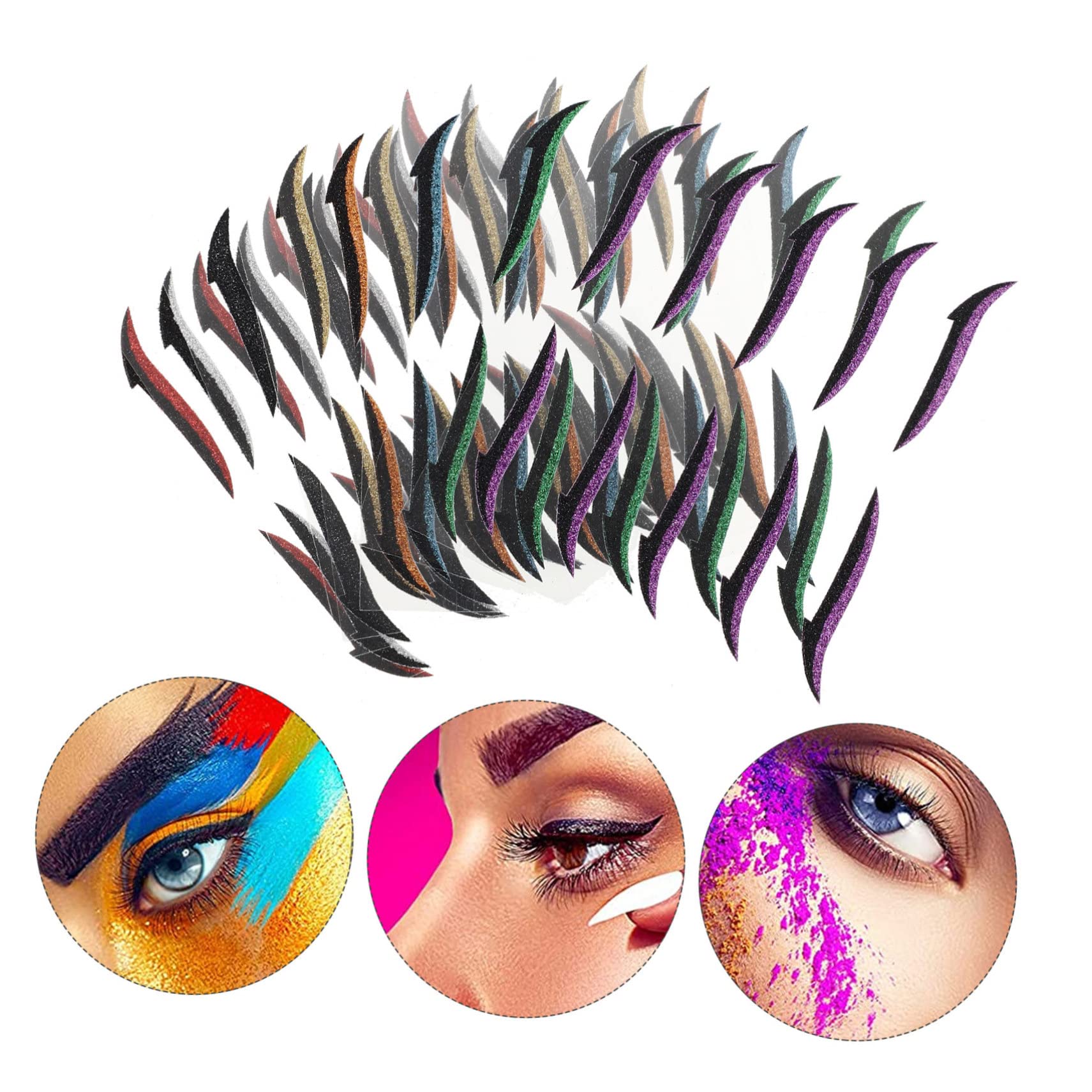 Healvian 200paires Autocollants De Maquillage Pour Yeux De Strips Double Eyelid Éléments De Mode Pour Halloween Soirées Cosplay Et Autres Occasions
