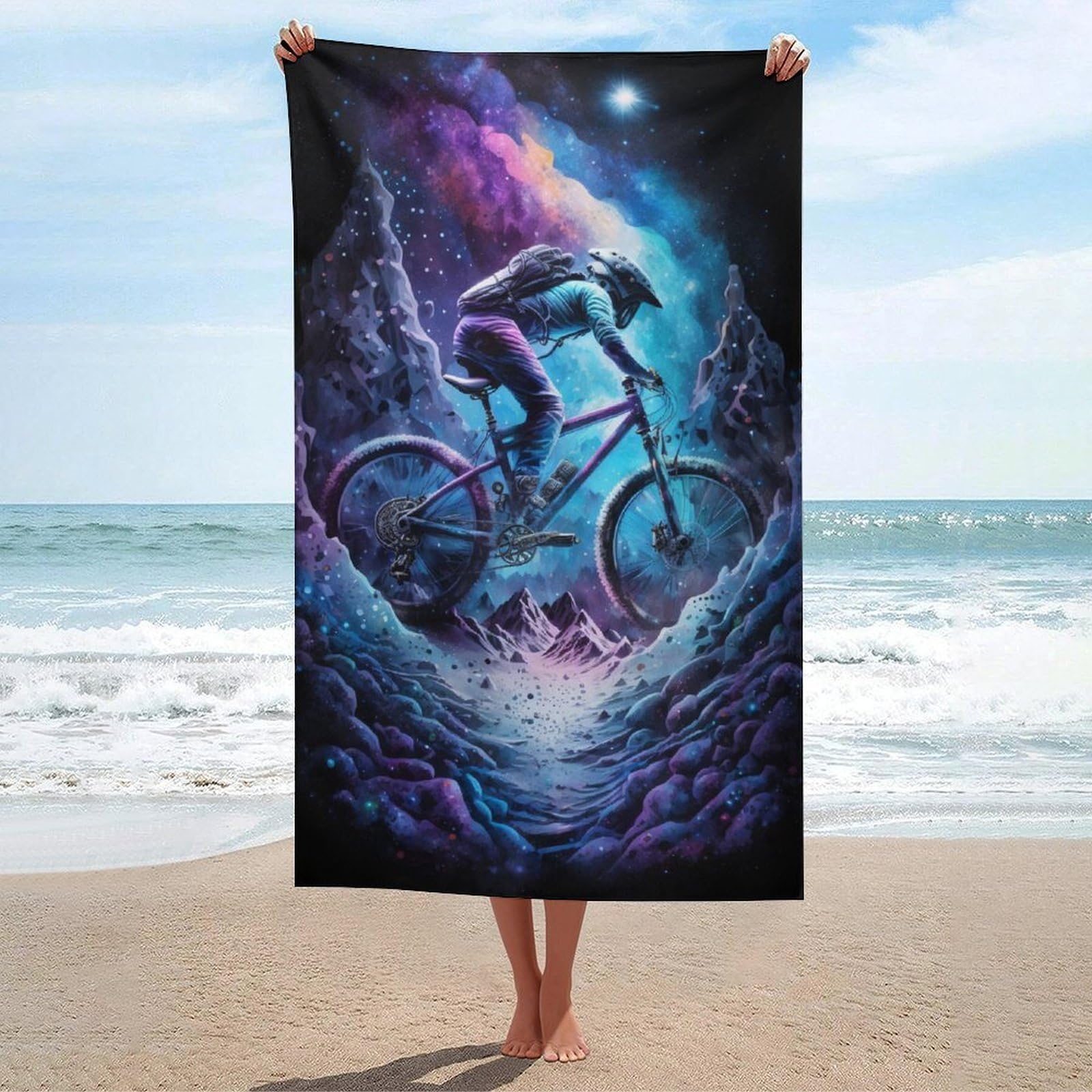 Serviette de plage VTT idéale pour le yoga le spa et le fitness