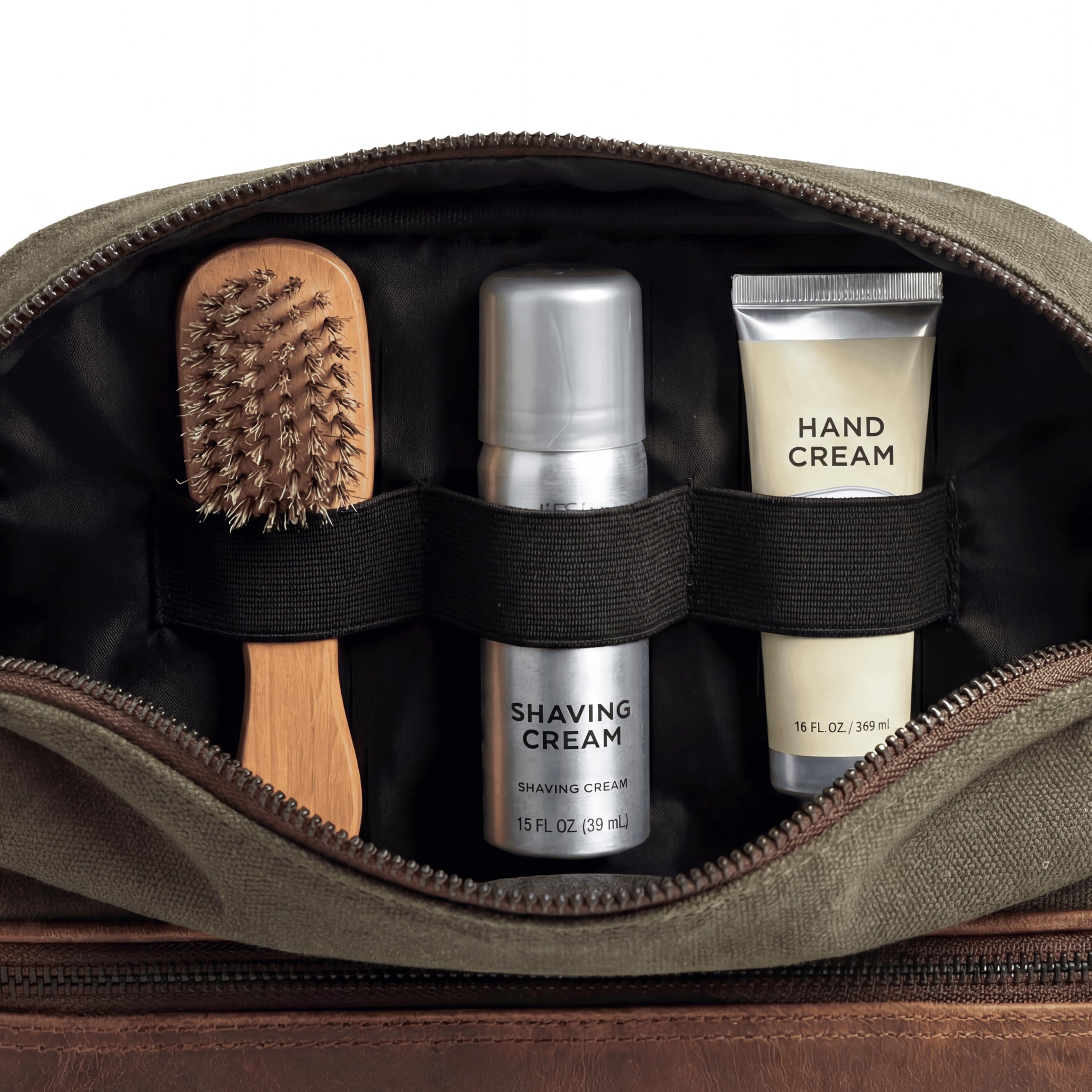 SID & VAIN® borsa toiletry vera pelle CARTER borsetta necessaire Toilette pochette beauty case da Viaggio uomo donna verde prodotto artigianale