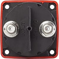 Vista 3 de Blue Sea Systems 6006 interruptor aislador de batería serie m ON/OFF con llave de bloqueo, rojo