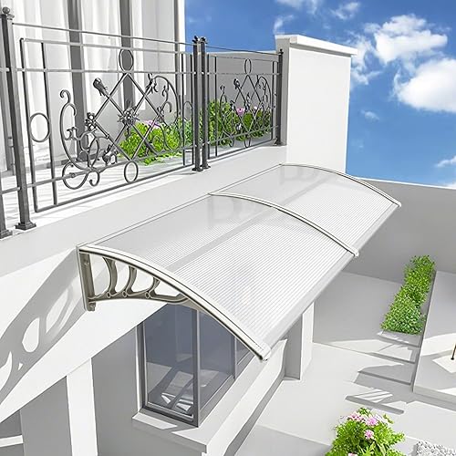 Miniatura 3 de MCombo - Toldo de policarbonato para ventana de exterior de 116 pulgadas, 78 pulgadas, 39 pulgadas