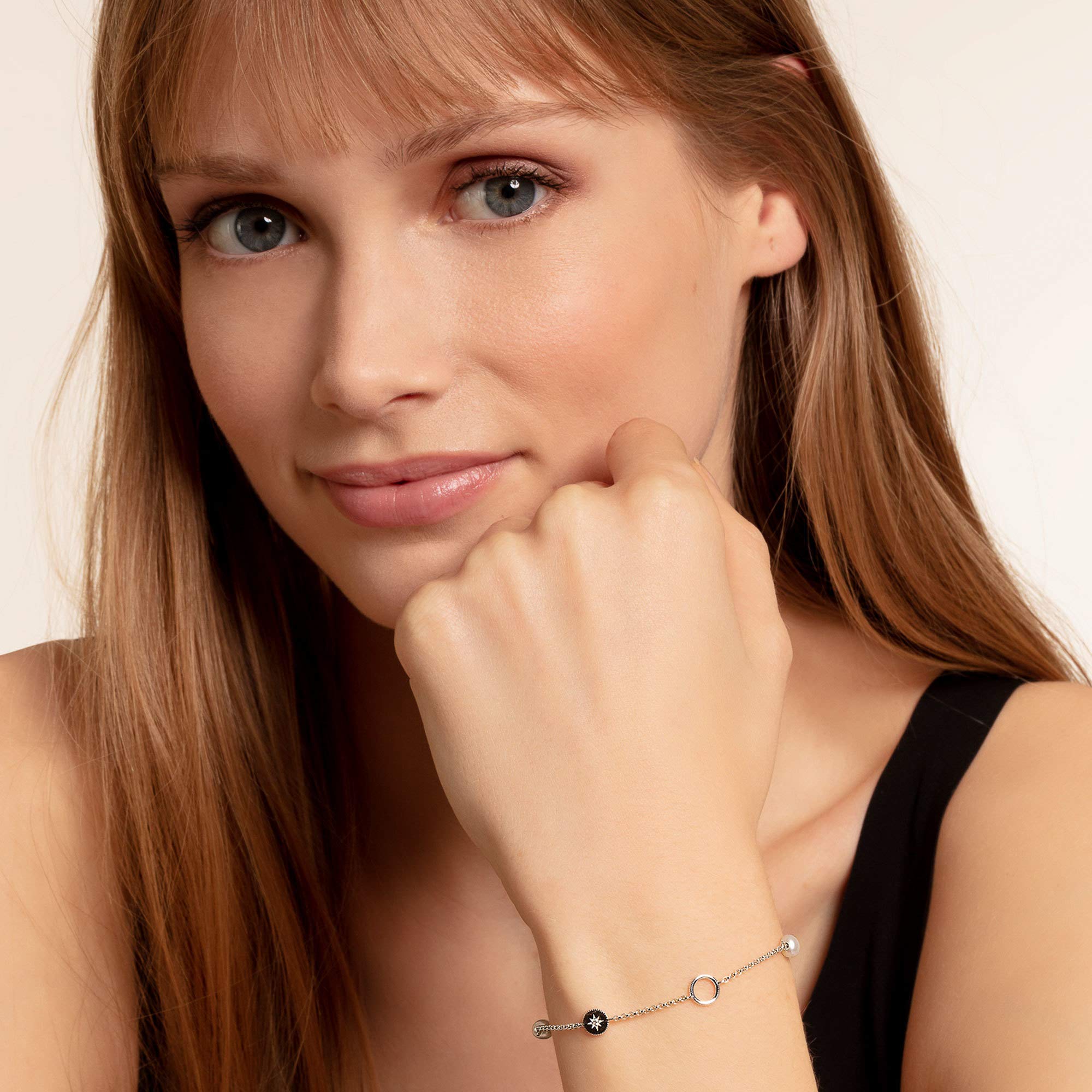 THOMAS SABO Charm-Armband Perlen 925er Sterlingsilber