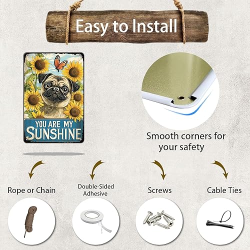 Miniatura 3 de Póster de metal retro con texto en inglés You Are My Sunshine de metal con texto en inglés You Are My Sunshine (You Are My Sunshine)