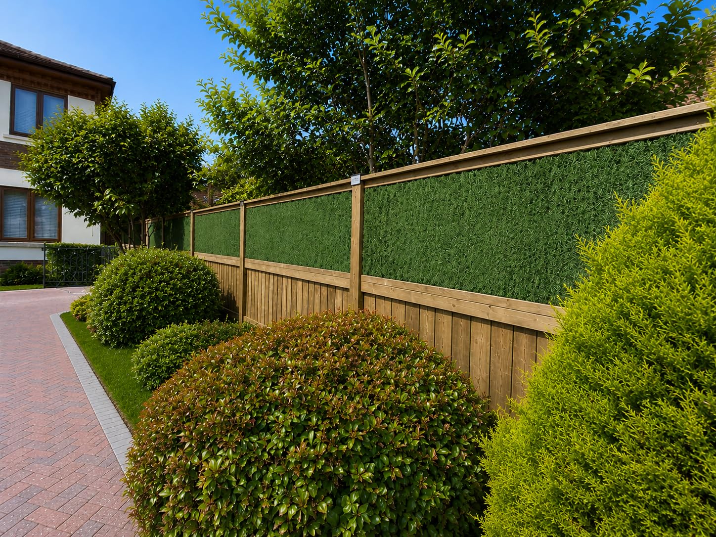 Best Artificial Conifer Screening Privacy Hedging Panel Wall Landscaping Garden Fence UV Fade Protected (3m x 0.5m)