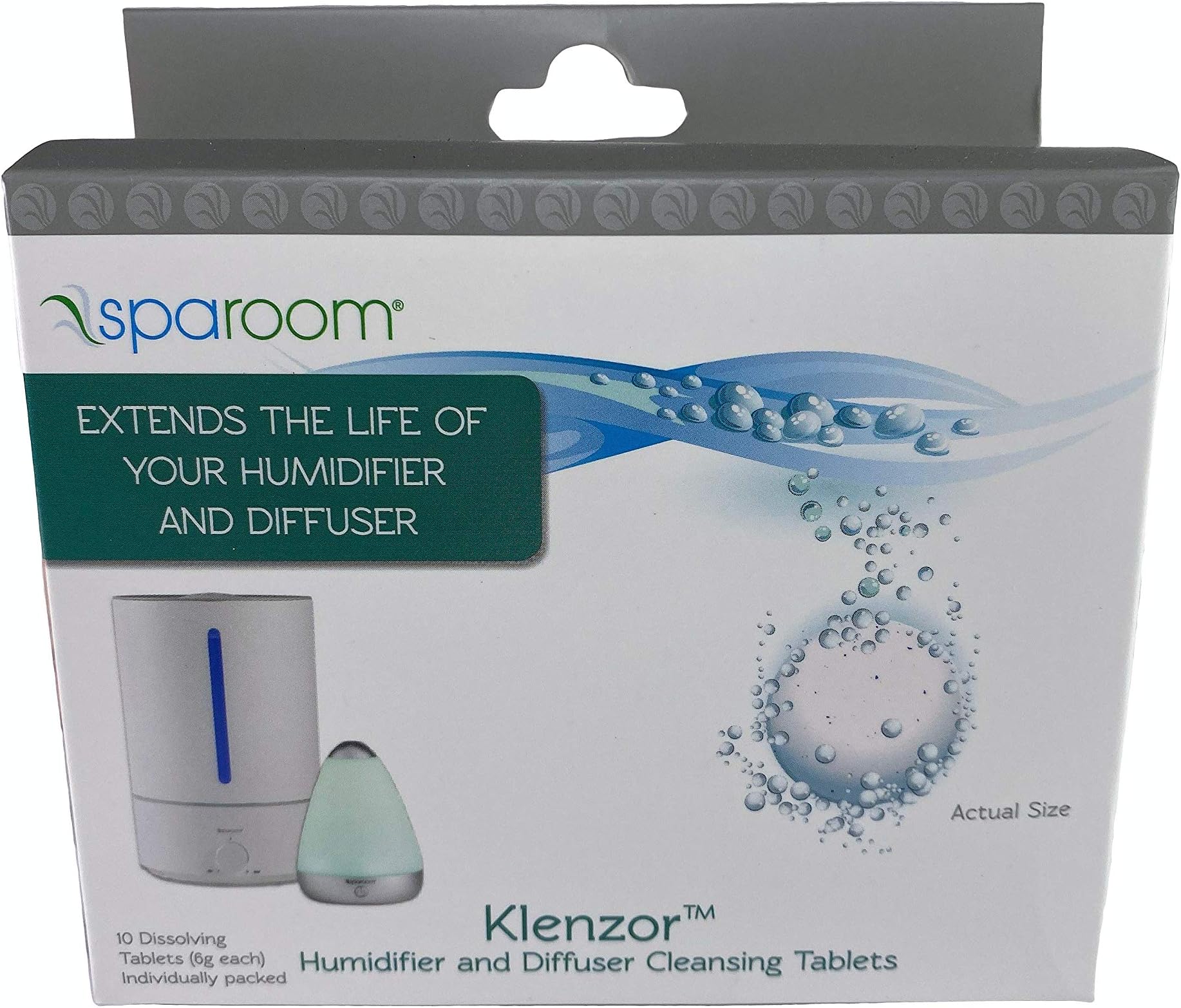 Sparoom Klenzor Essential Oil Diffuser and Humidifier Cleaning Tablets, 10 Tablets per Box
