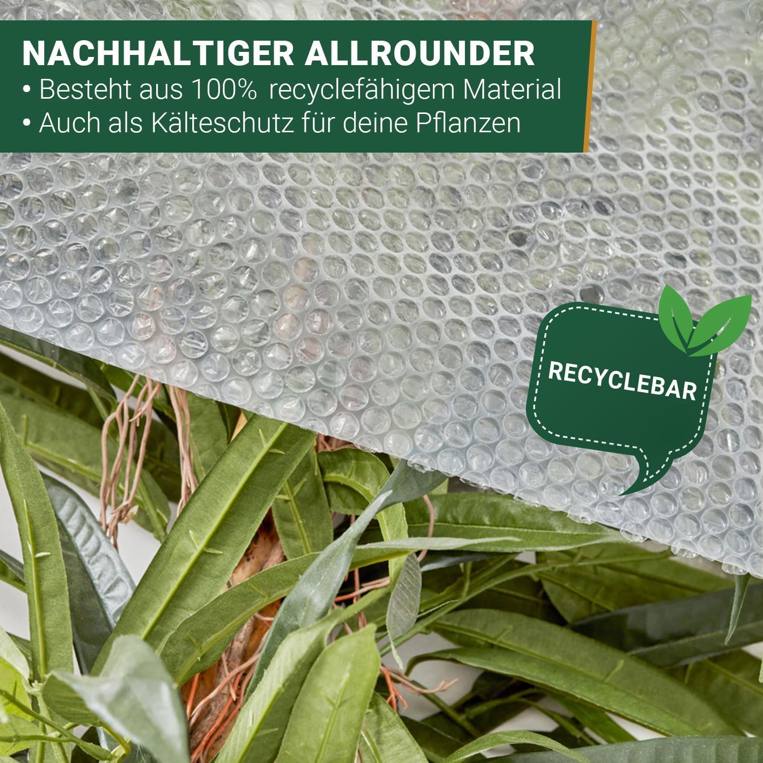 BB-Verpackungen Lot de 9 rouleaux de papier bulle professionnel 0,4 x 10 m - 2 couches (9 rouleaux) - 60 microns d'épaisseur, extrêmement robuste, très léger, 100 % recyclable