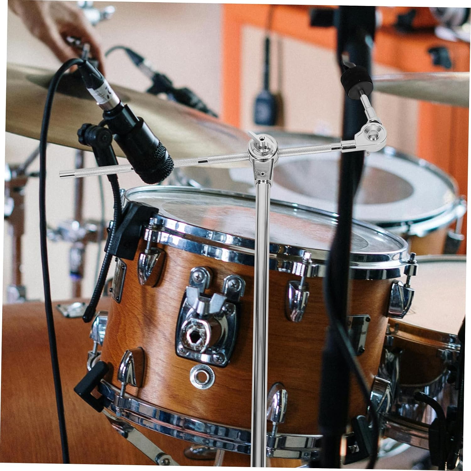 Adjustable Drum Set Cymbal Arm Mount Alloy Stand Extension for Cymbal Arm Attachment