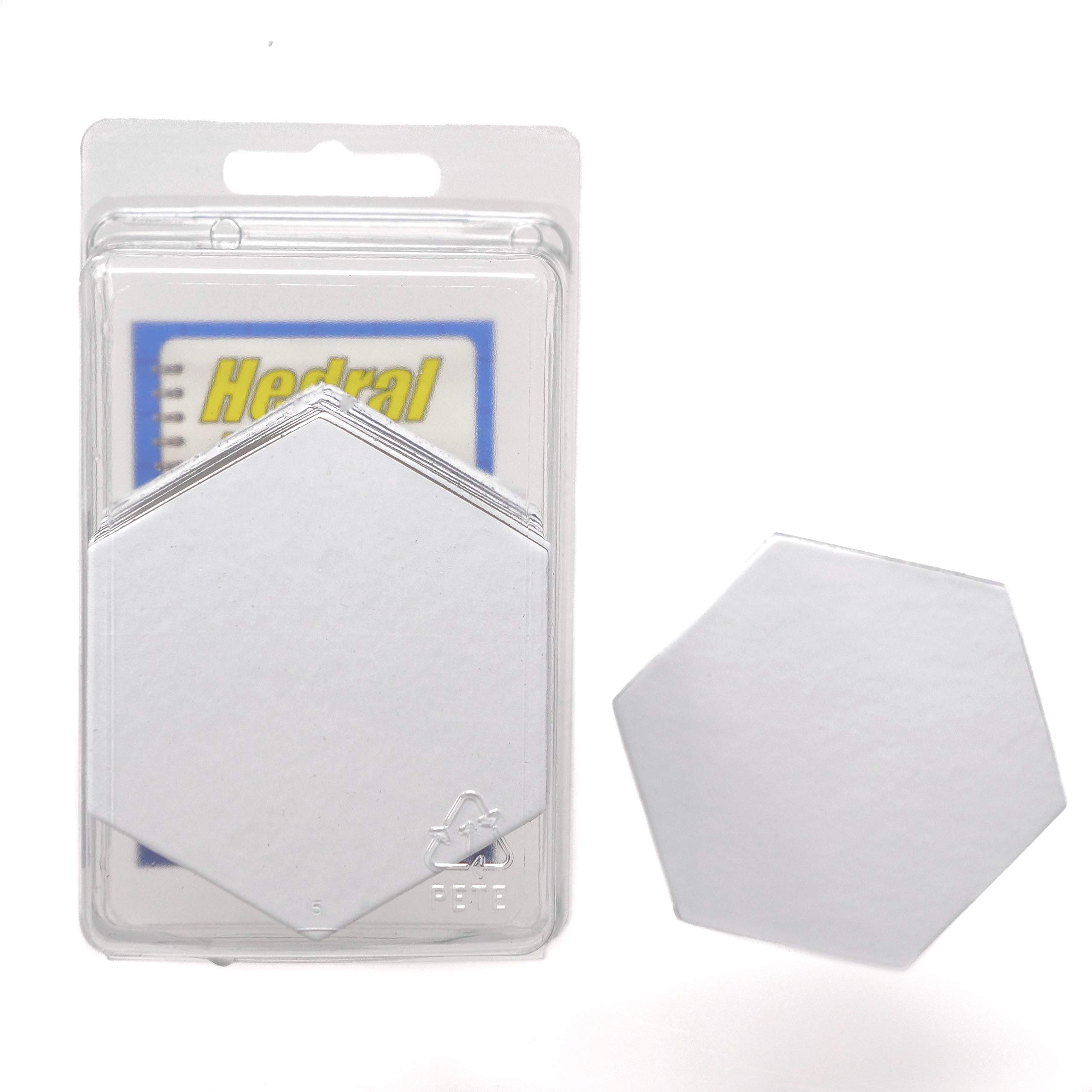 Value Pack of 28 - Dry Erase - Reusable - Blank 2.5" Hexagon Hex Board Game Chits Tiles Counters Markers DIY D&D