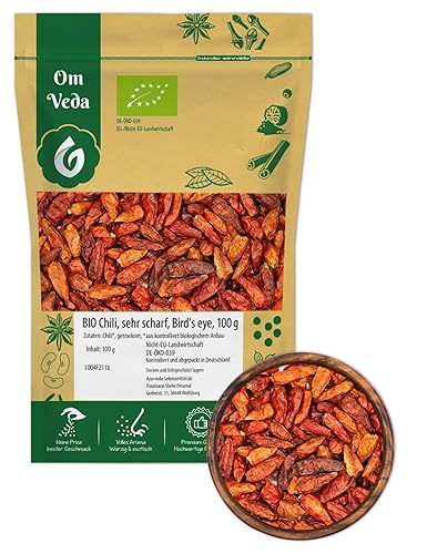 BIO Chilischoten | Birds Eye Chili Ganz | Sehr Scharf