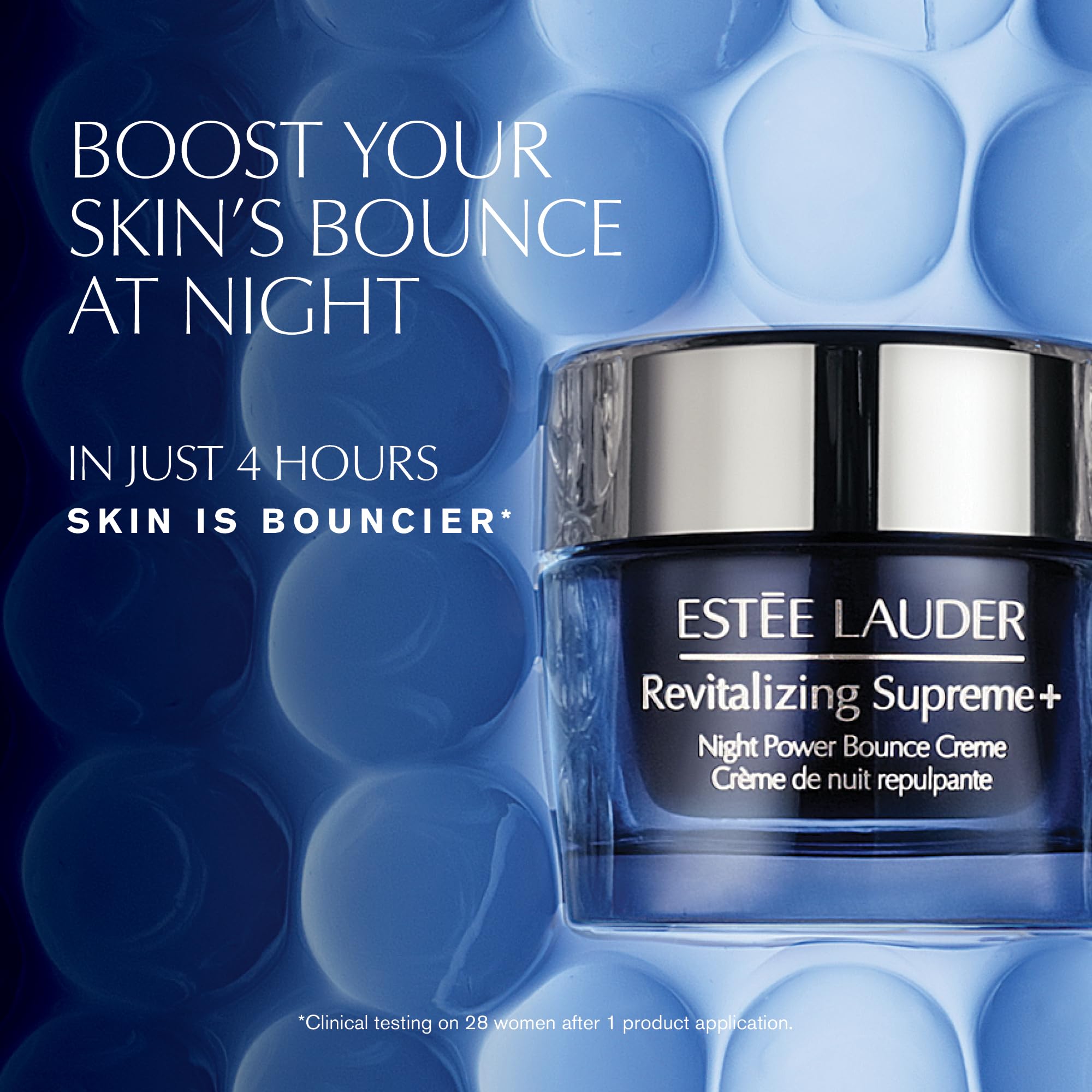 Estée Lauder Revitalizing Supreme+ Night Power Bounce Cream | Face Moisturizer with Peptides | Firms, Lifts & Plumps Skin
