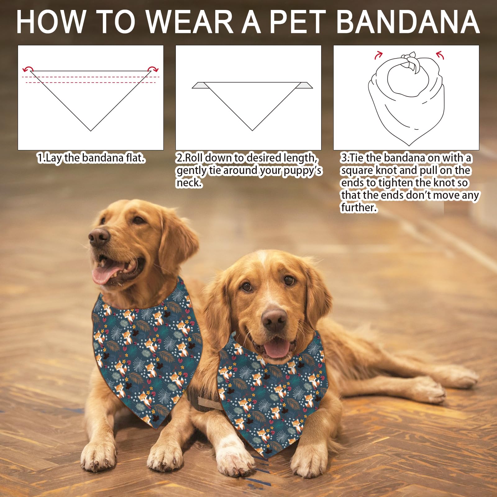 arricraft 1 Pc Animal Theme Dog Bandana - Image 4