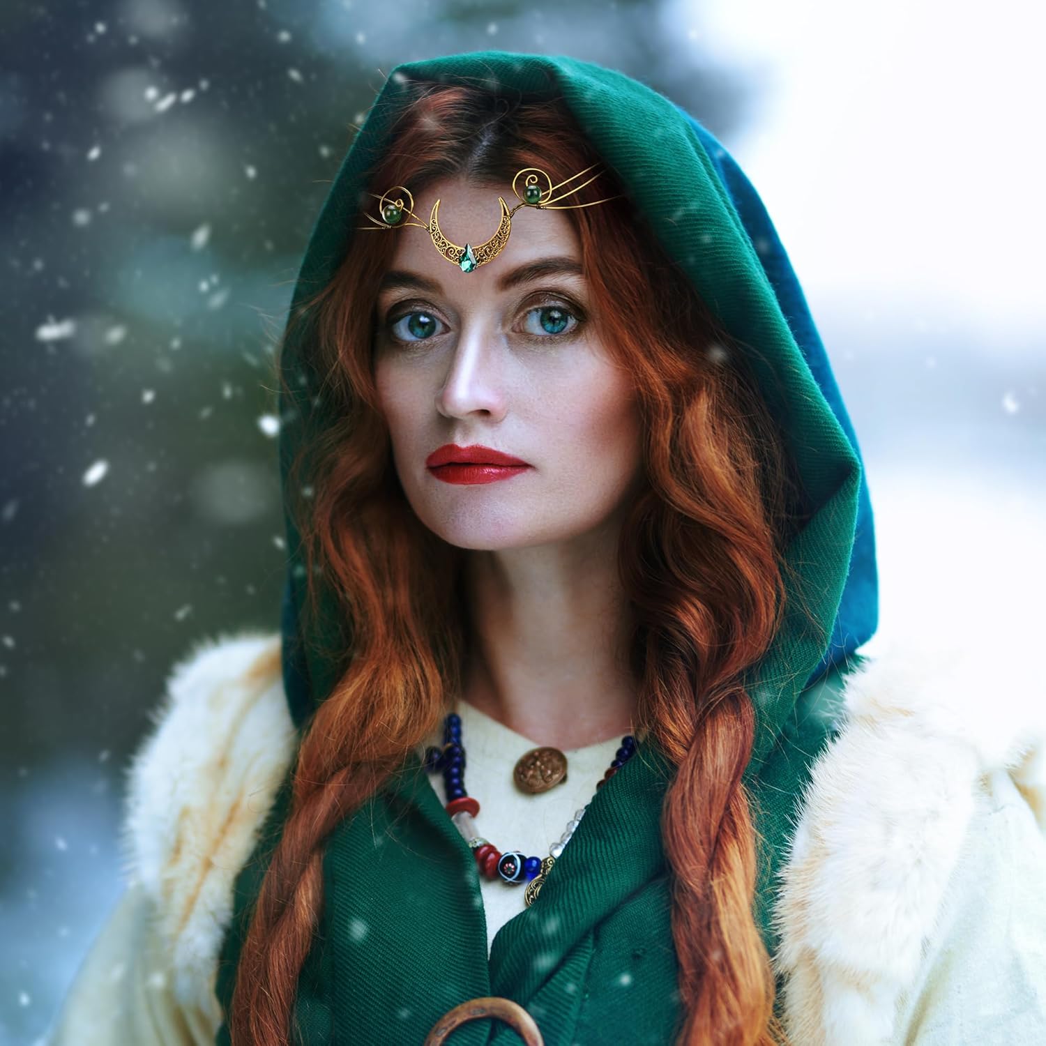 Fairy Circlet Headpiece Crown - Cosplay Retro Bronze Renaissance Crown - Image 5