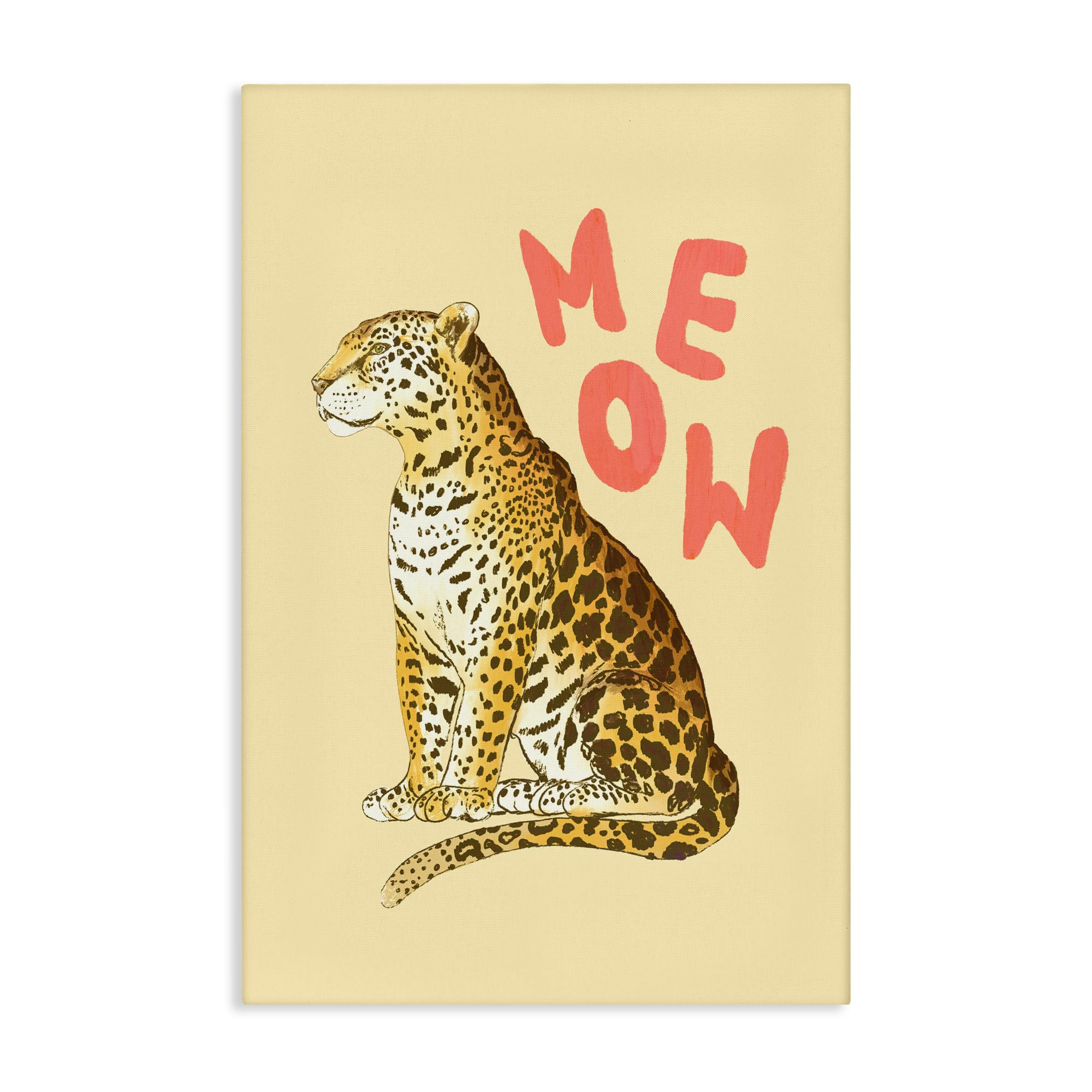 Stupell Industries Unframed Leopard Animal Print Nursery, 24 X 36 Inch Canvas Wall Art