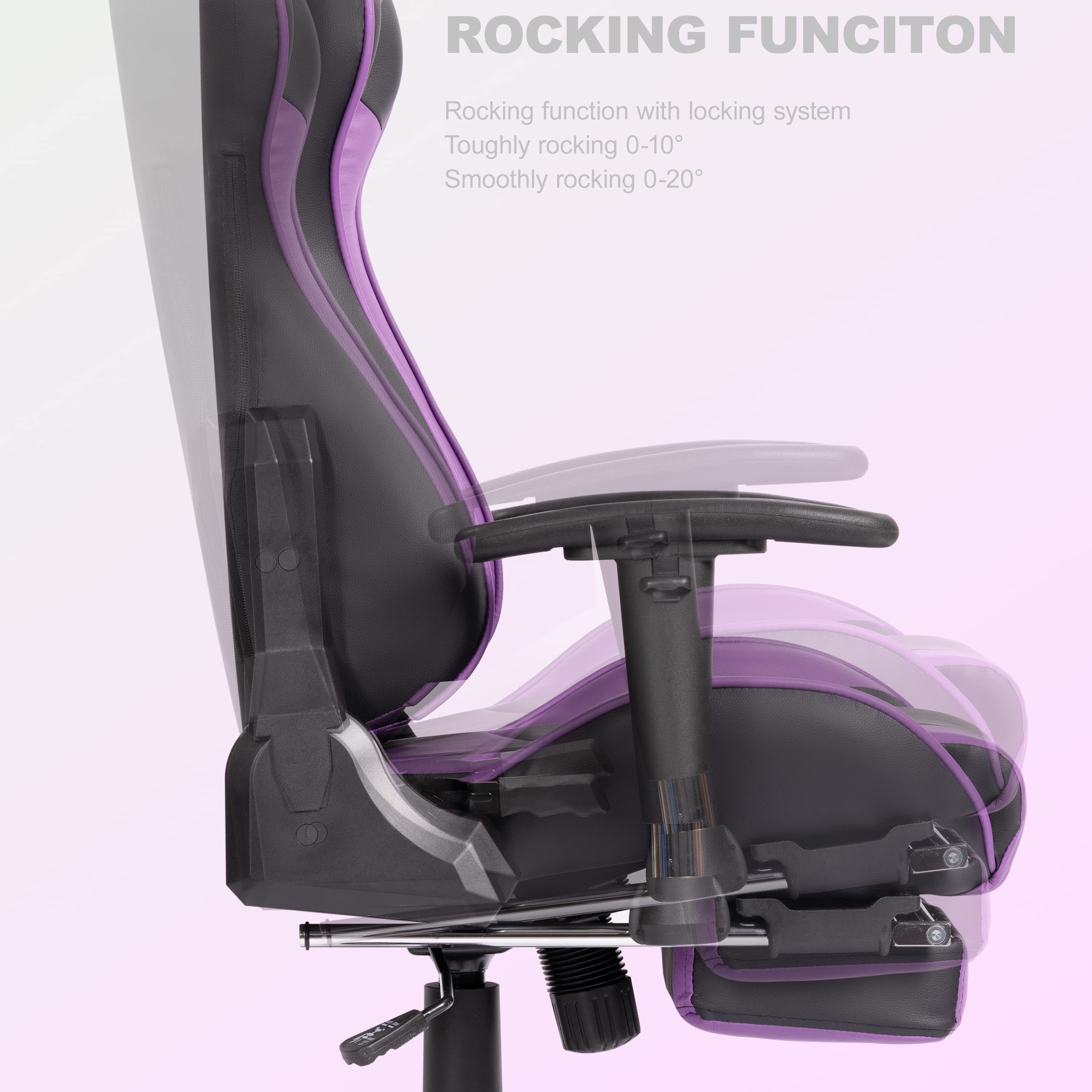 OHAHO Gaming Chair Racing Style Office Chair Adjustable