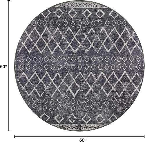 Miniatura 258 de Antep Rugs - Alfombras antideslizantes de 3 x 5 pies (antideslizante) con parte trasera de goma, de estilo antiguo, bohemio, marroquí y con pelo