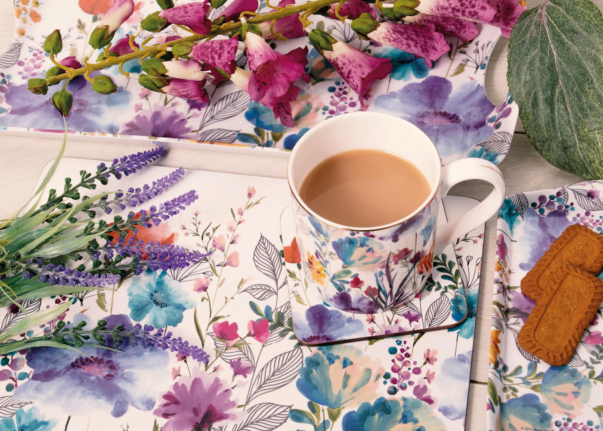 Creative Tops ‘Meadow Floral’ Printed Cork Backed Placemats, Multi Colour, 30 x 23 cm, Set of 6