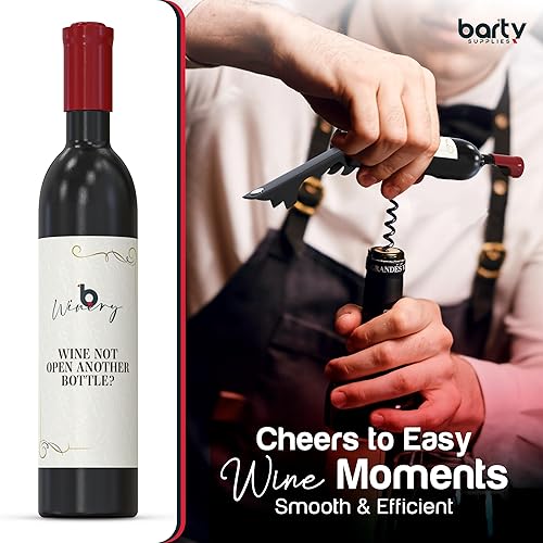 Miniatura 2 de El juego de regalo perfecto para abrebotellas de vino  Gran regalo de vino  Juego de 2 abridores magnéticos de botellas de vino con cortador de
