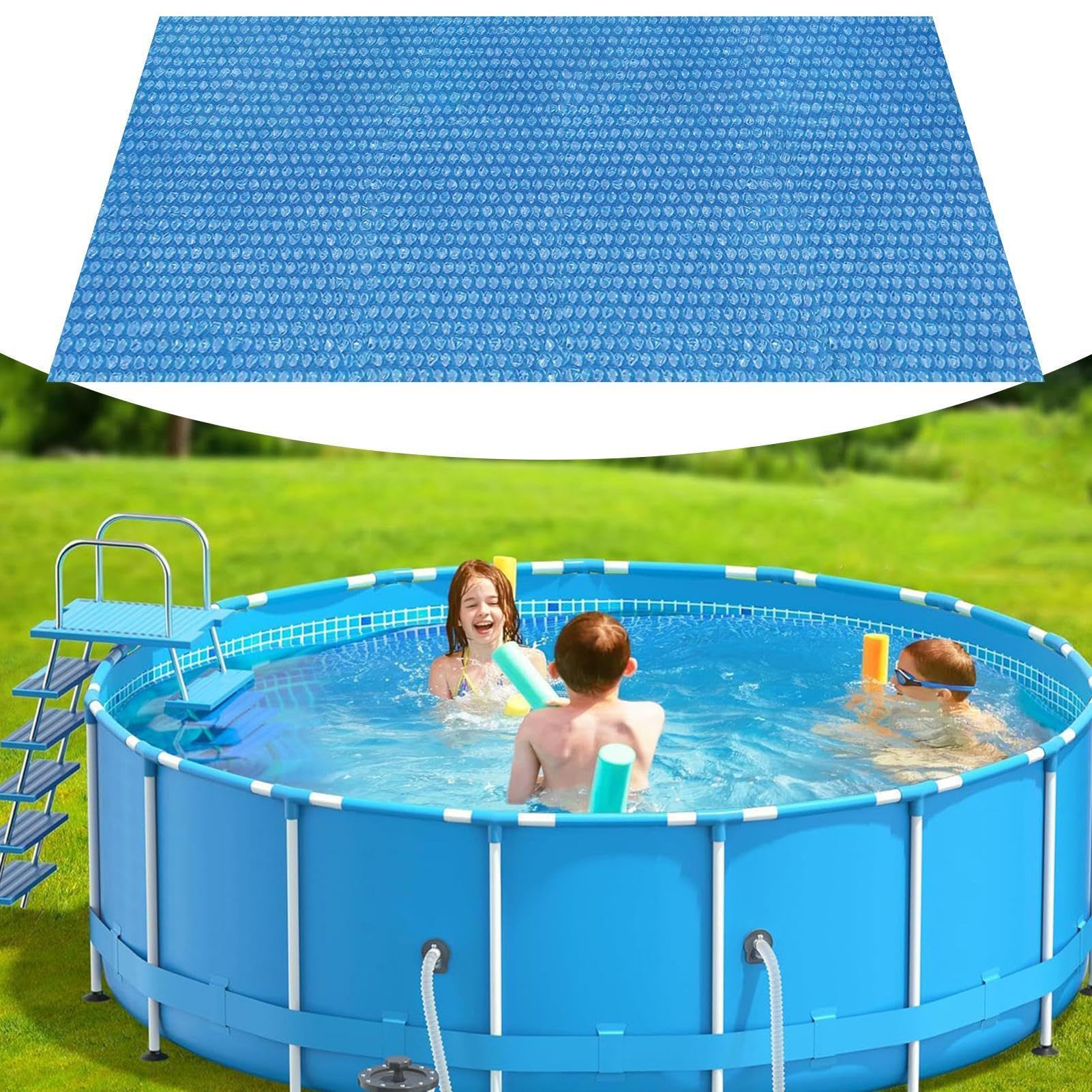 Copertura Piscina Rotonda Telo Solare Termico Pieghevole