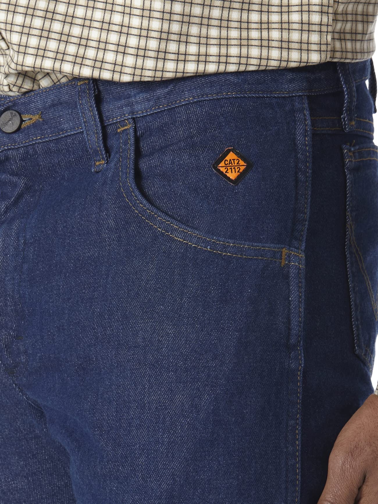 Wrangler Riggs Odzież robocza męska, lekka, krój regularny, dżinsowy, Fioletowy, granatowy, 40W / 32L