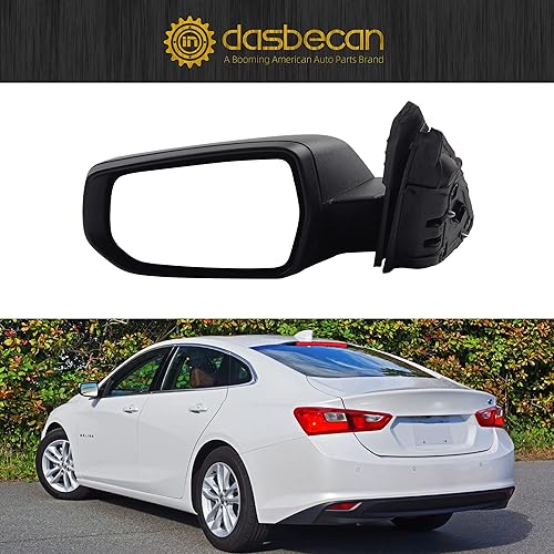 Vista 6 de Dasbecan Espejo retrovisor izquierdo del conductor compatible con Chevy Malibu 2016-2022, conjunto de espejo retrovisor Chevrolet 3 pines que