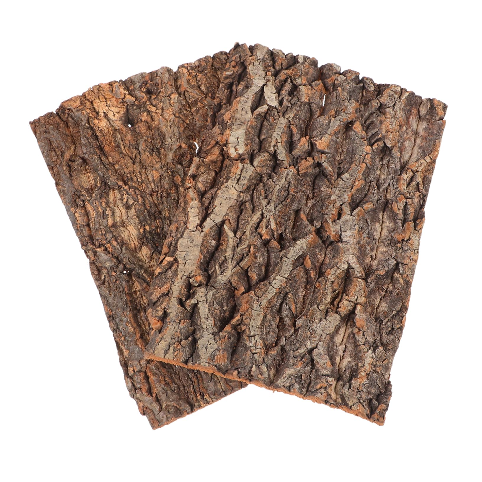 Zerodeko Terrarium Fond 2Pcs Terrarium Liège Fond D'écran Reptile Réservoir Toile De Fond Décoration Habitat Tapis d'escalade Décoration pour Lézard Tortue Gecko Dragon Barbu Liege Terrarium