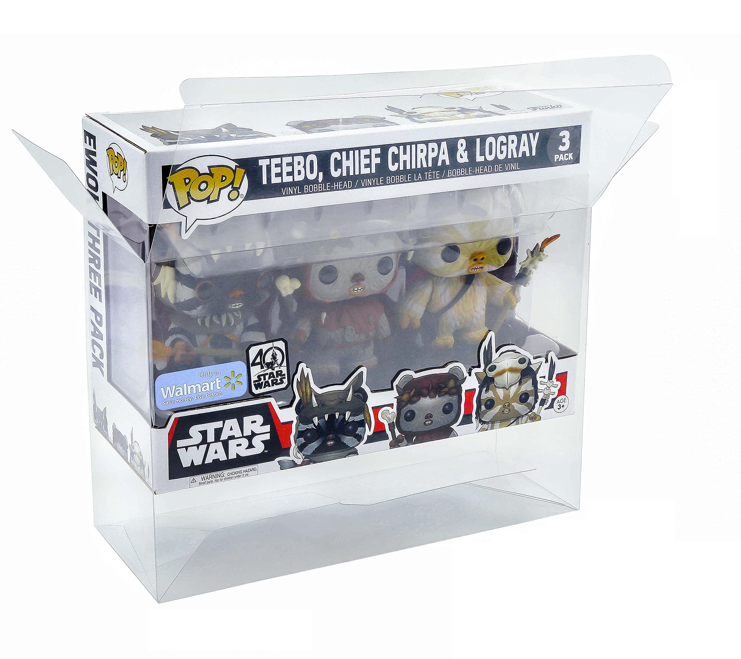 ATV Store Pop Vinyl Display Box Cases For 3 PACK SMALL Protectors (X1 SINGLE) (Figure Not Included)