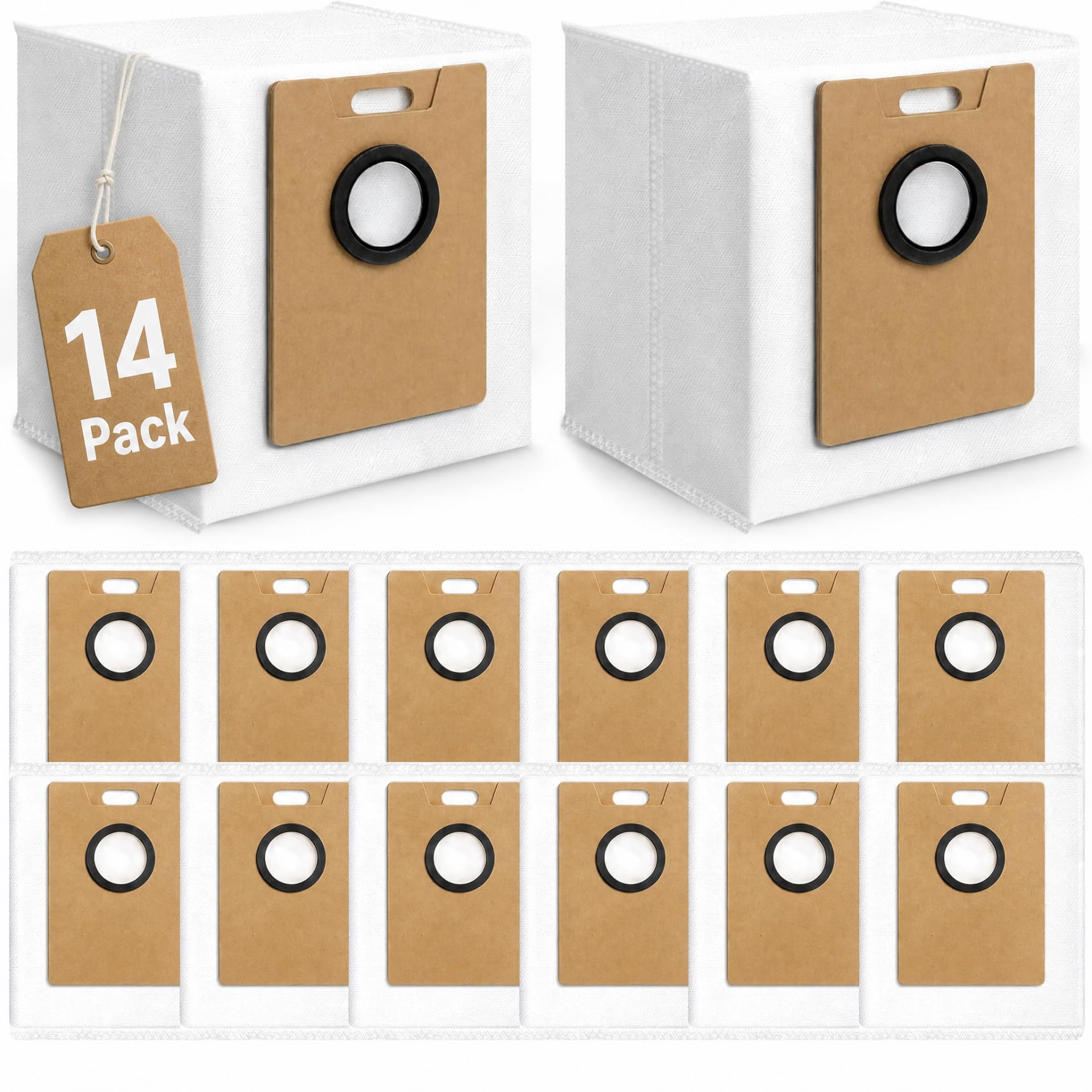 14 Pack Dust Bags RVA202 Compatible with Tapo RV30 Max Plus