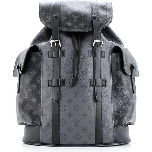 Louis Vuitton, Pre-Loved Christopher Backpack Reverse Monogram Eclipse Canvas MM, Black