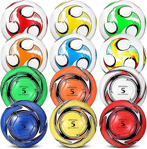 Miniatura 8 de Balón de fútbol a granel con operación de bomba, tamaño 5 para deportes exteriores, bola cosida a máquina, suministros de donación de caridad