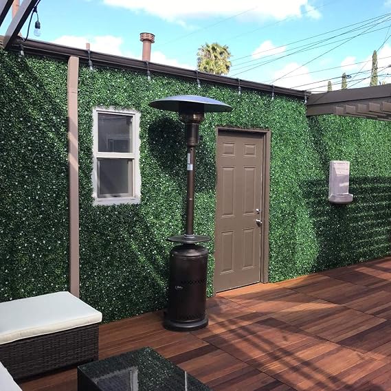 DOEWORKS 6PCS Artificial Boxwood Hedges Panels, 20 x 20 Faux Plant Ivy Fence Wall Cover, Outdoor Privacy Fence Screening Backdrop Garden Yard Party Decoration
