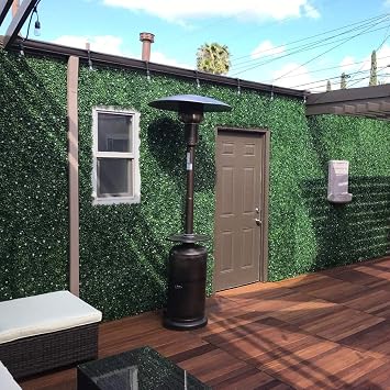 DOEWORKS 6PCS Artificial Boxwood Hedges Panels, 20 x 20 Faux Plant Ivy Fence Wall Cover, Outdoor Privacy Fence Screening Backdrop Garden Yard Party Decoration