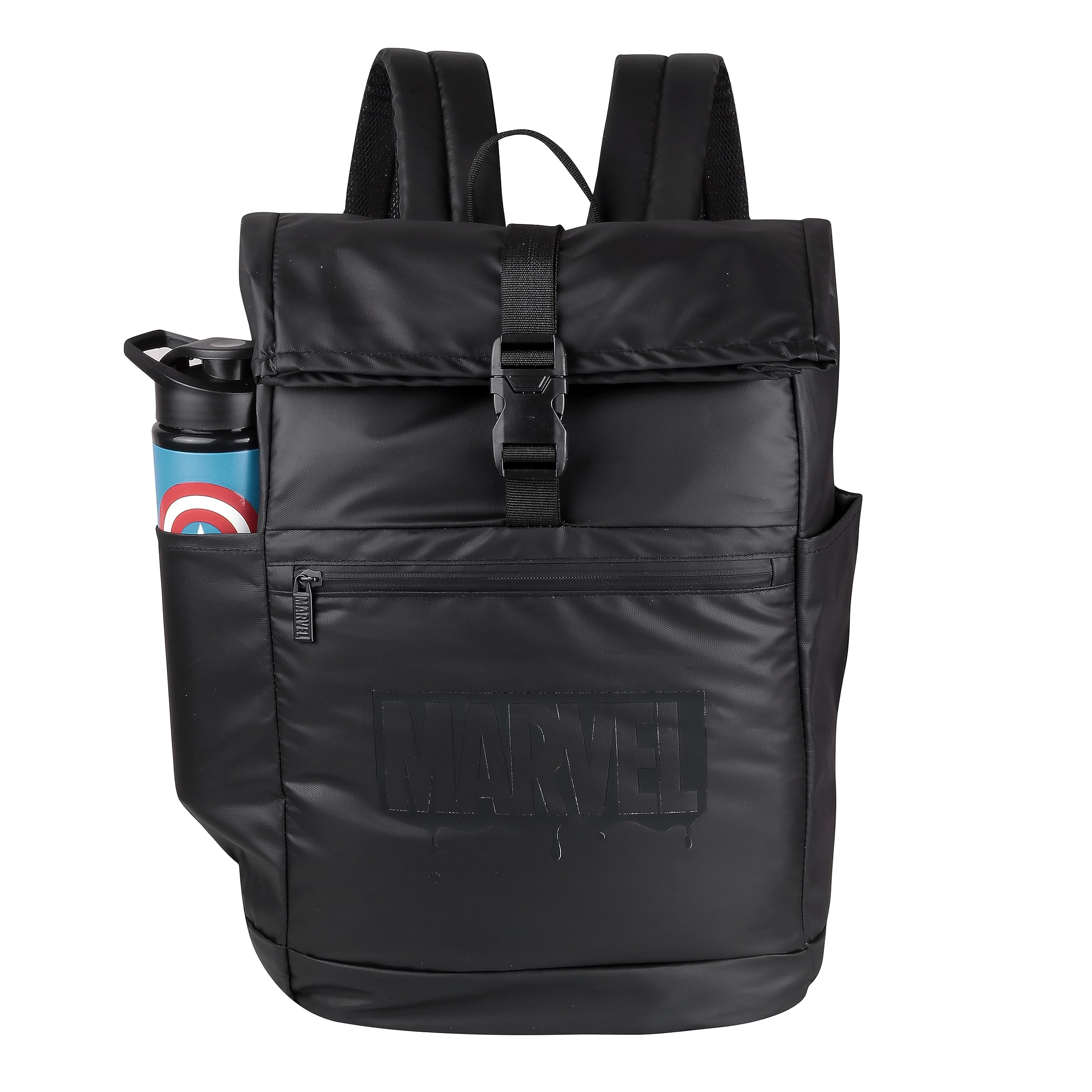 marvel Office & Travel Backpack – Stylish Black Laptop Bag for Men, Women, Boys & Girls – Unisex Lightweight Daypack with Tablet Compartment, USB Cable Organizer, Zip & Clip Buckle-picture-37