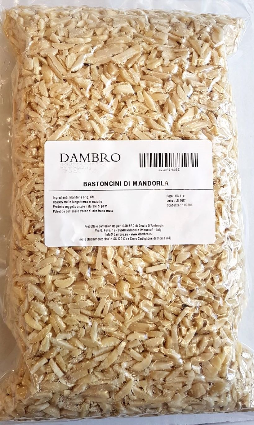 Chopped Almonds - Blanched and Slivered Fresh Product Vacuum Packed - 1kg