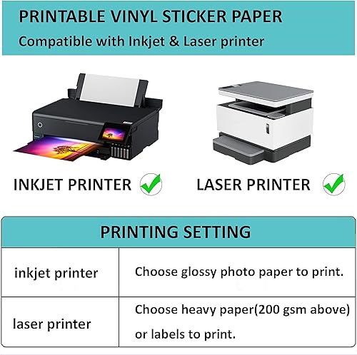 Miniatura 9 de 100 piezas de etiquetas para botellas de agua, pegatinas impermeables blancas brillantes, etiquetas rectangulares envolventes en blanco imprimibles