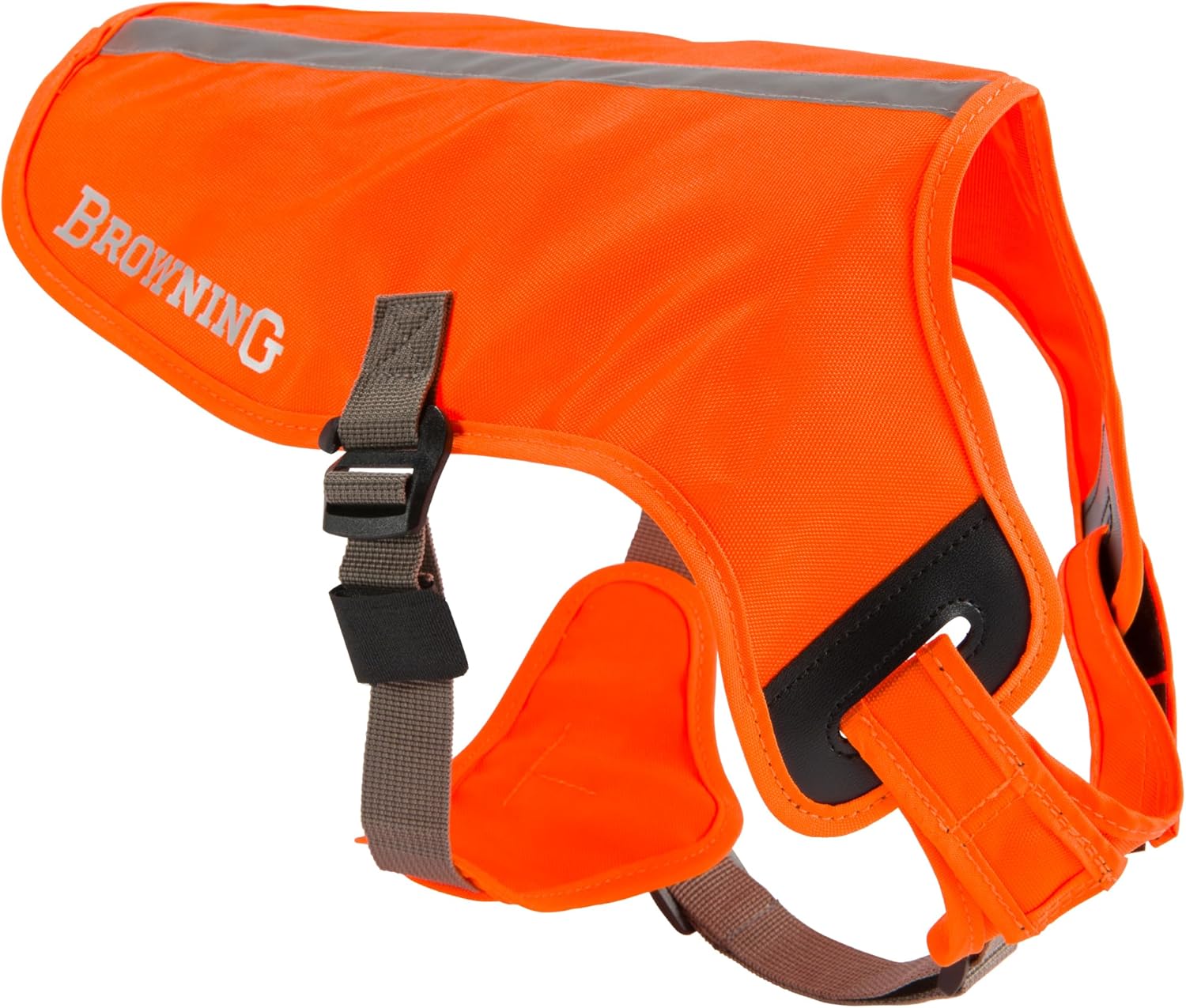 Browning Pet Vests, Hi Vis Safety Vests for Dogs, Safety Orange, Medium, Chest Protection Vest