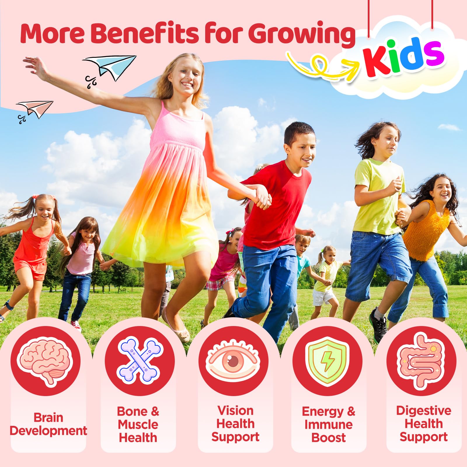 duwhot Iron Supplement Gummies Kids Teens, Iron Bisglycinate with Vitamin C — Amazon image 6