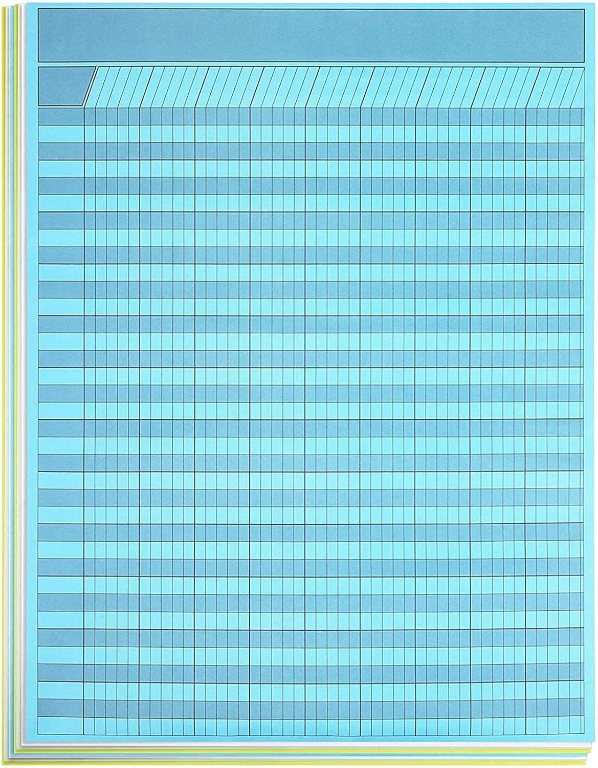 Vertical Incentive Chart for Classroom, Kids Rewards for Chores (17 x 22, 16 Sheets) : Office Products